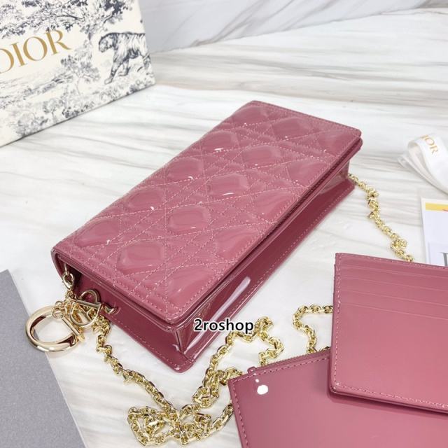 디올레이디백까나쥬페이턴트레드