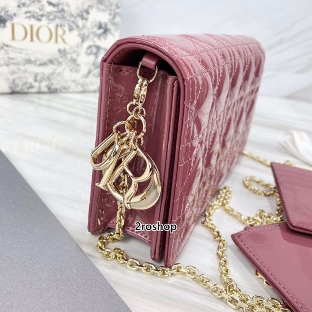 디올레이디백까나쥬페이턴트레드