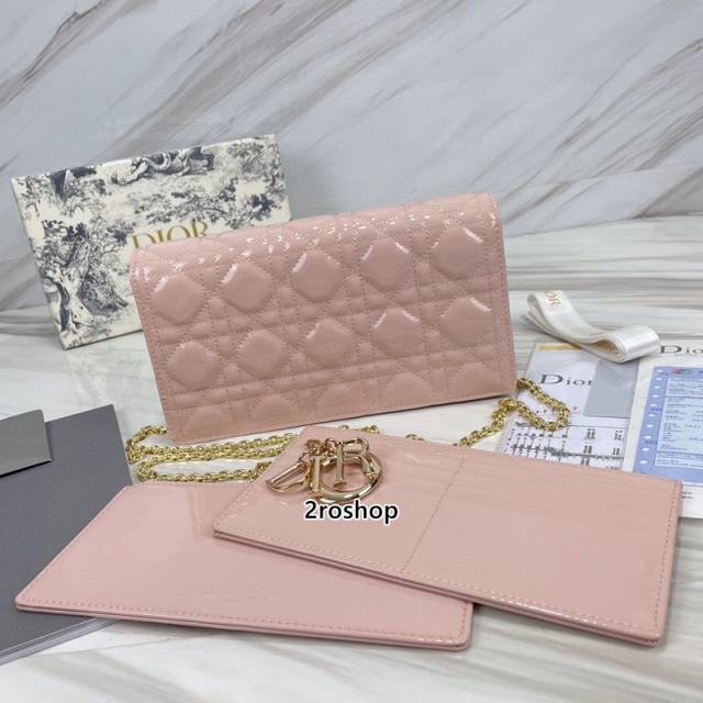 디올레이디백까나쥬페이턴트핑크