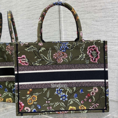 디올북토트백미듐멀티그린