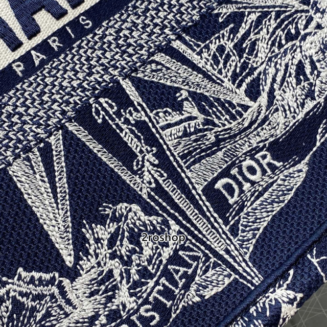 디올북토트백미듐멀티블루