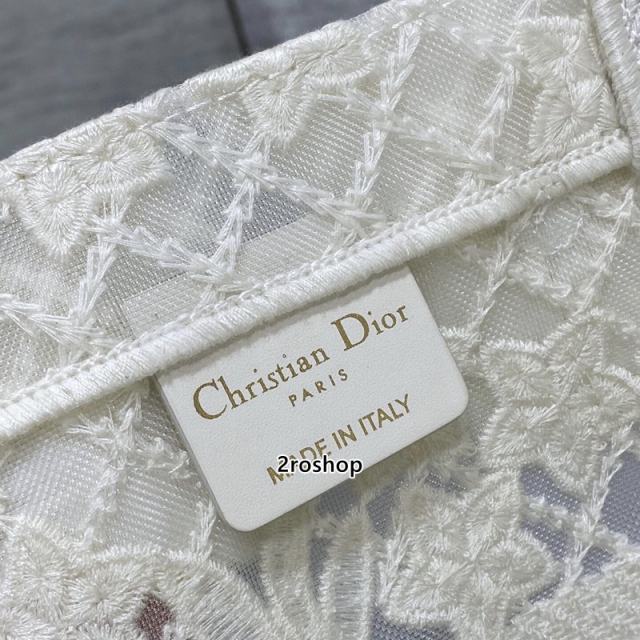 디올북토트백미듐화이트