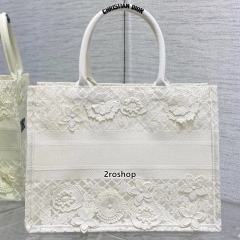 디올북토트백미듐화이트