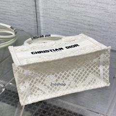 디올북토트백스몰화이트