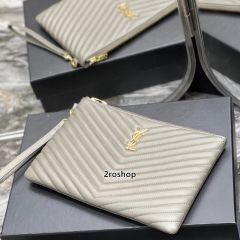 입생로랑모노그램클러치금장미듐