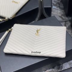 입생로랑모노그램클러치금장미듐