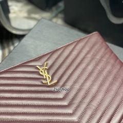 입생로랑모노그램클러치금장미듐