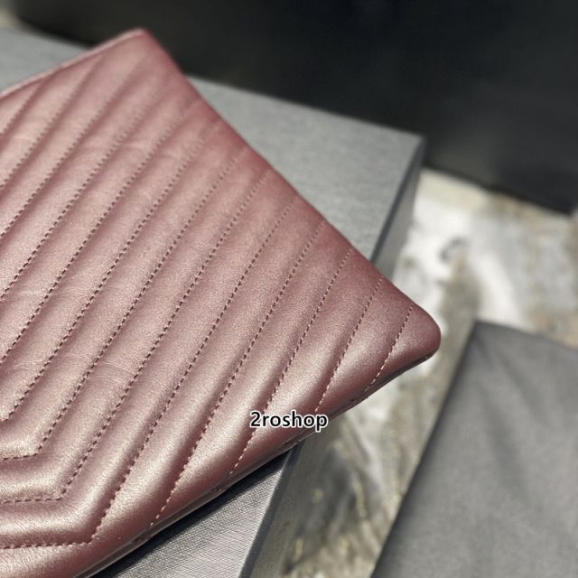 입생로랑모노그램클러치금장미듐