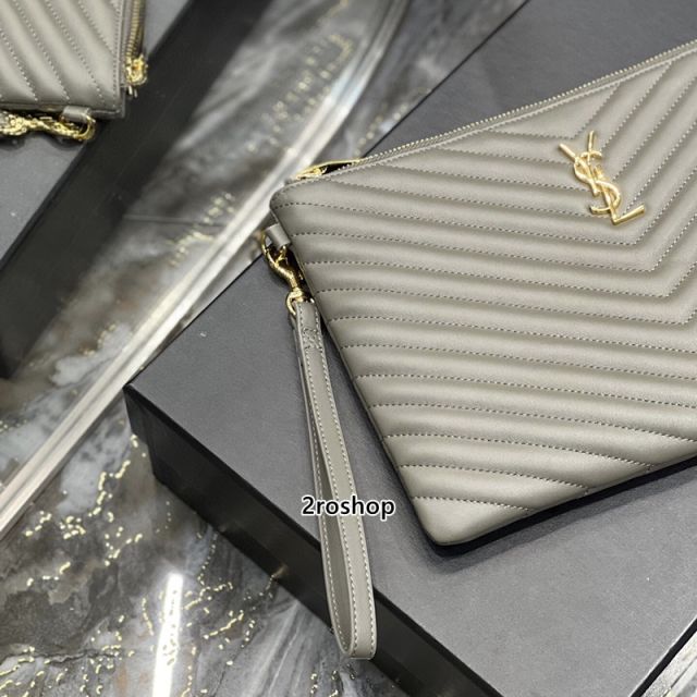 입생로랑모노그램클러치금장미듐