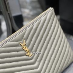 입생로랑모노그램클러치금장미듐