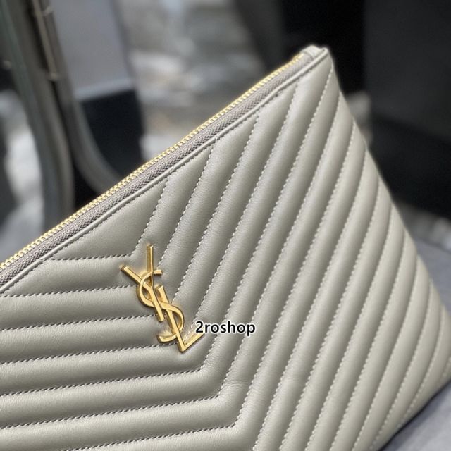 입생로랑모노그램클러치금장미듐