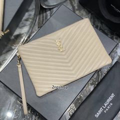 입생로랑모노그램클러치금장미듐