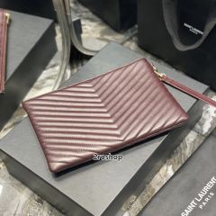 입생로랑모노그램클러치금장미듐