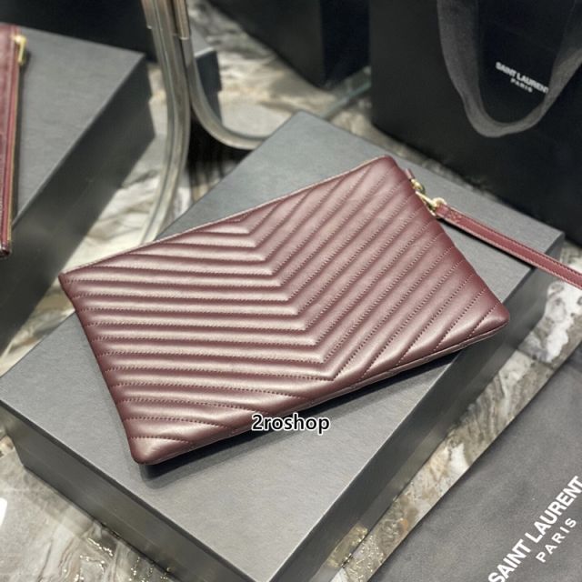 입생로랑모노그램클러치금장미듐