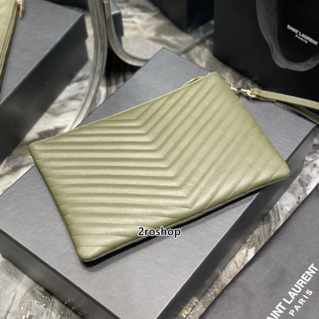 입생로랑모노그램클러치금장미듐