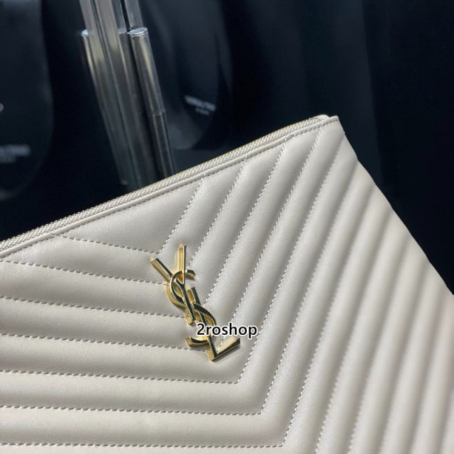 입생로랑모노그램클러치금장미듐