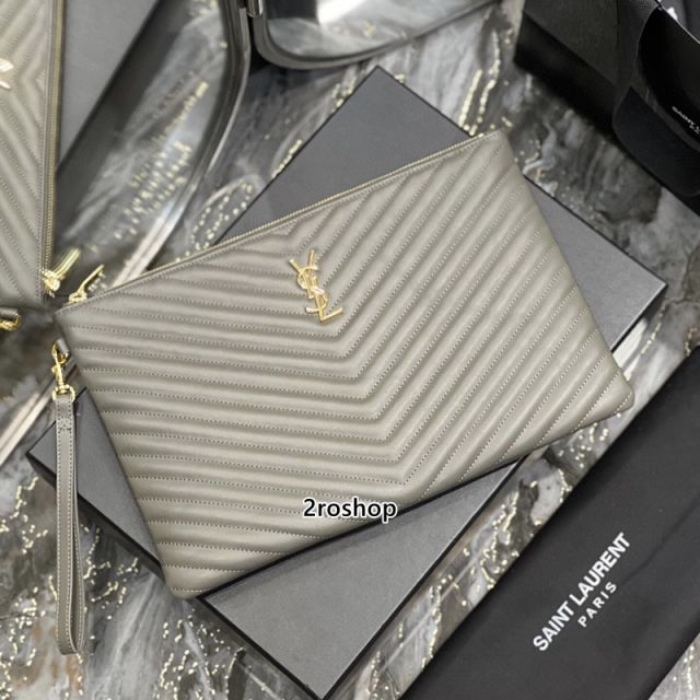 입생로랑모노그램클러치금장라지