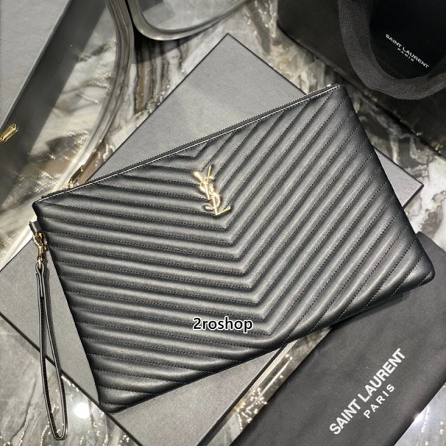 입생로랑모노그램클러치금장라지