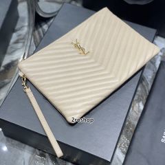 입생로랑모노그램클러치금장미듐