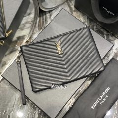 입생로랑모노그램클러치금장미듐