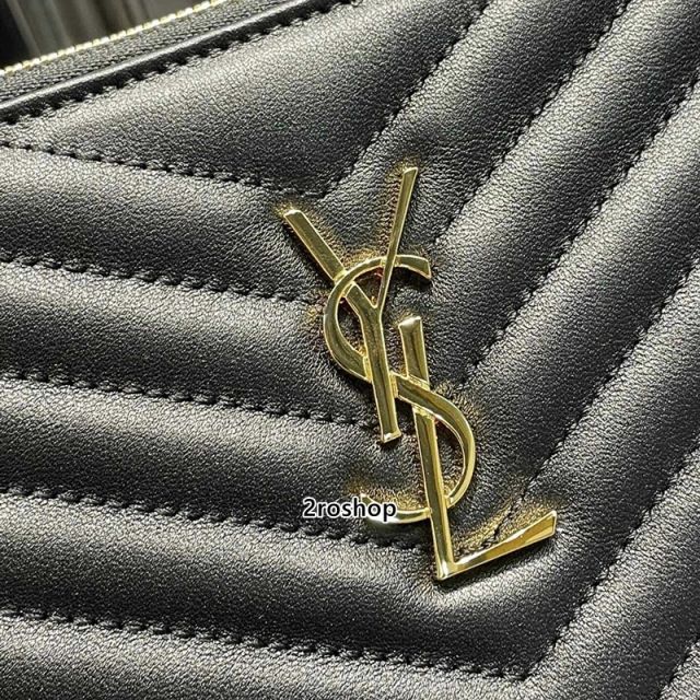 입생로랑모노그램클러치금장미듐