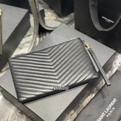 입생로랑모노그램클러치금장미듐