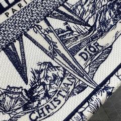 디올북토트백미듐멀티블루화이트