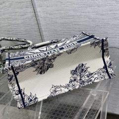 디올북토트백미듐멀티블루화이트