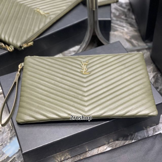 입생로랑모노그램클러치금장라지