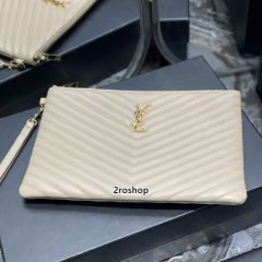 입생로랑모노그램클러치금장미듐