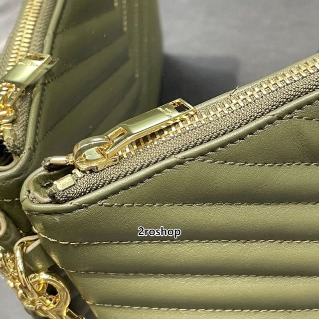 입생로랑모노그램클러치금장미듐