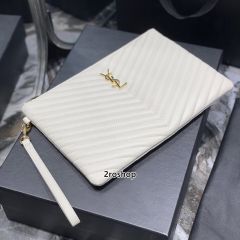 입생로랑모노그램클러치금장미듐