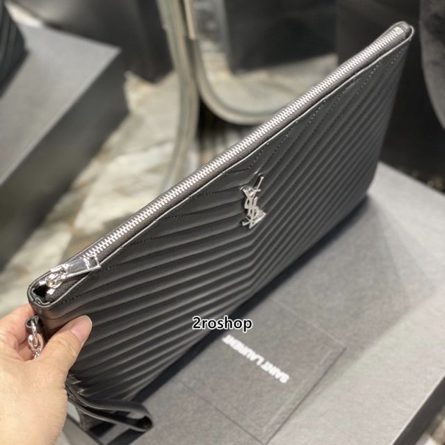 입생로랑모노그램클러치은장라지