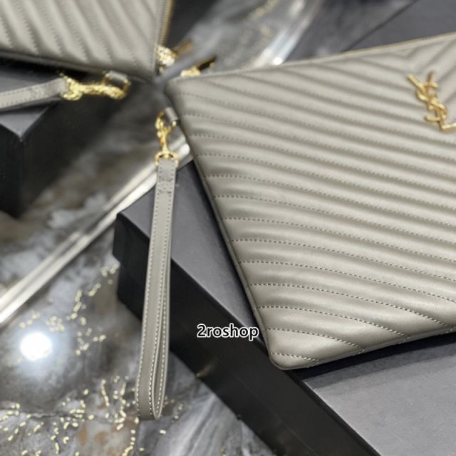 입생로랑모노그램클러치금장라지