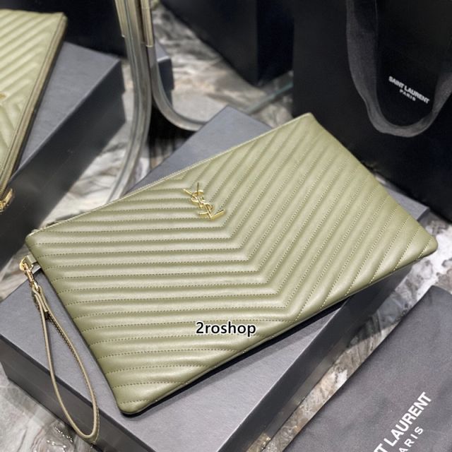 입생로랑모노그램클러치금장라지