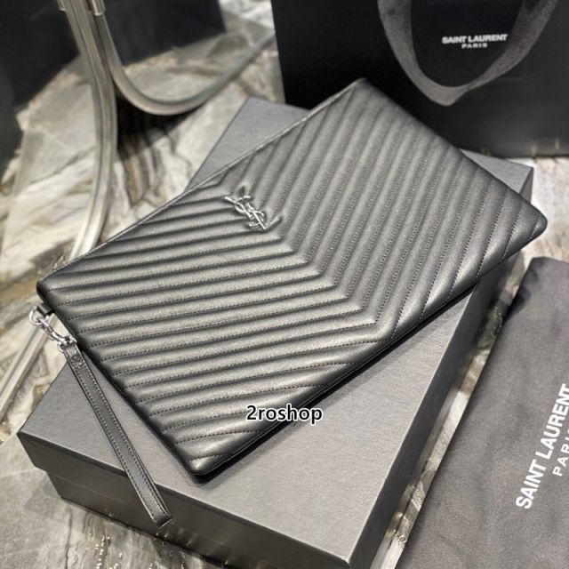 입생로랑모노그램클러치은장라지