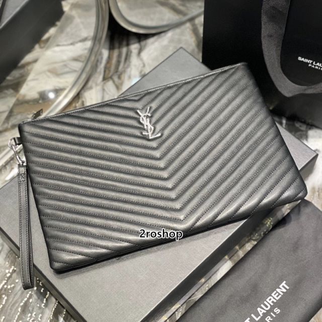 입생로랑모노그램클러치은장라지