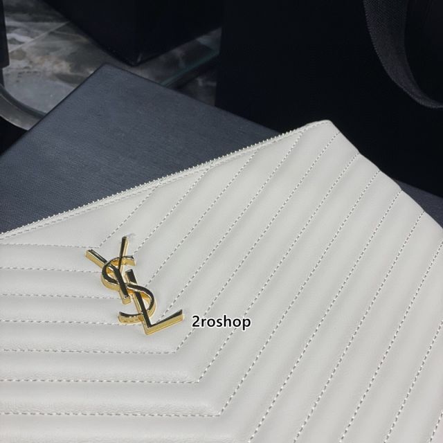 입생로랑모노그램클러치금장미듐