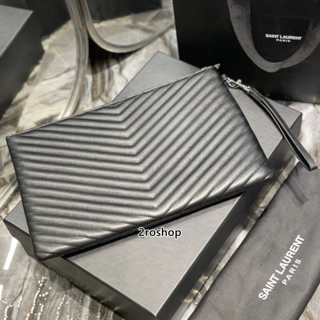 입생로랑모노그램클러치은장라지