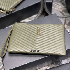 입생로랑모노그램클러치금장미듐