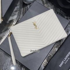 입생로랑모노그램클러치금장미듐