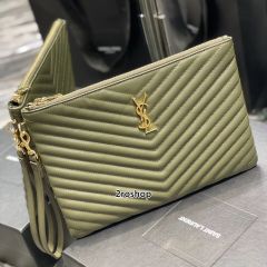 입생로랑모노그램클러치금장미듐