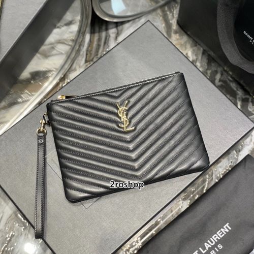 입생로랑모노그램클러치금장스몰