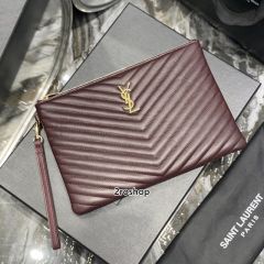 입생로랑모노그램클러치금장미듐