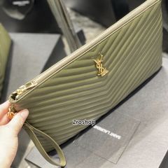 입생로랑모노그램클러치금장라지