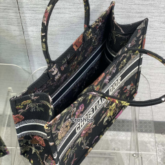 디올북토트백라지블랙멀티