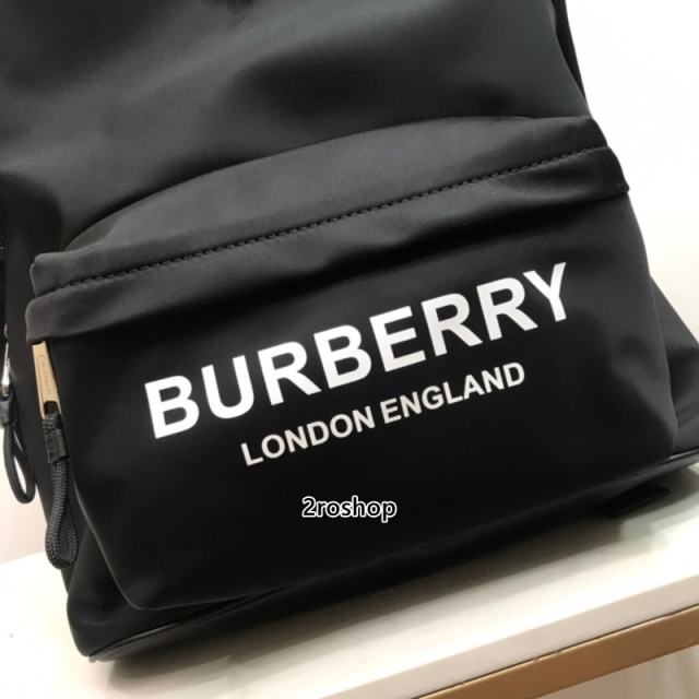 버버리백팩블랙로고프린트