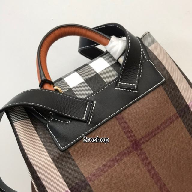 버버리백팩브라운체크