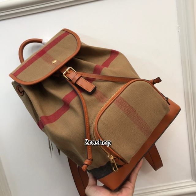버버리백팩브라운체크