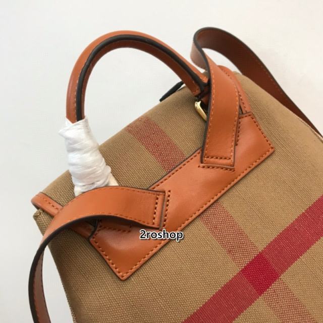버버리백팩브라운체크